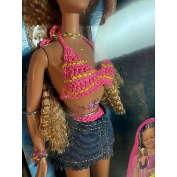 Barbie #20359 ln Box 1998 Butterfly Art Barbie Doll Figure NO Tattoos - Picture 4 of 9